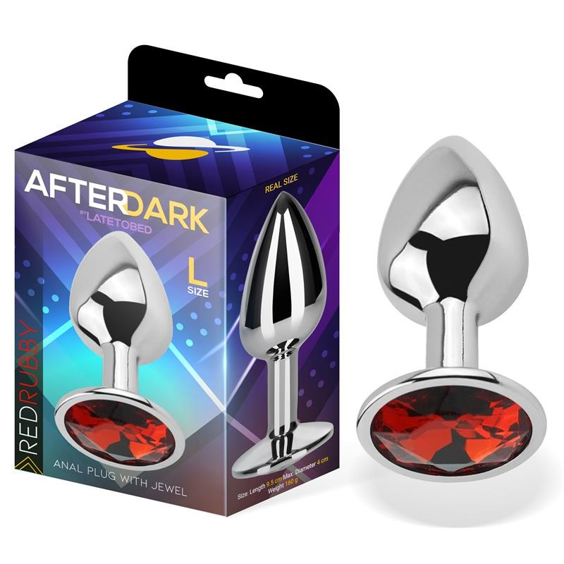 AfterDark Buttplug Red Rubby- L