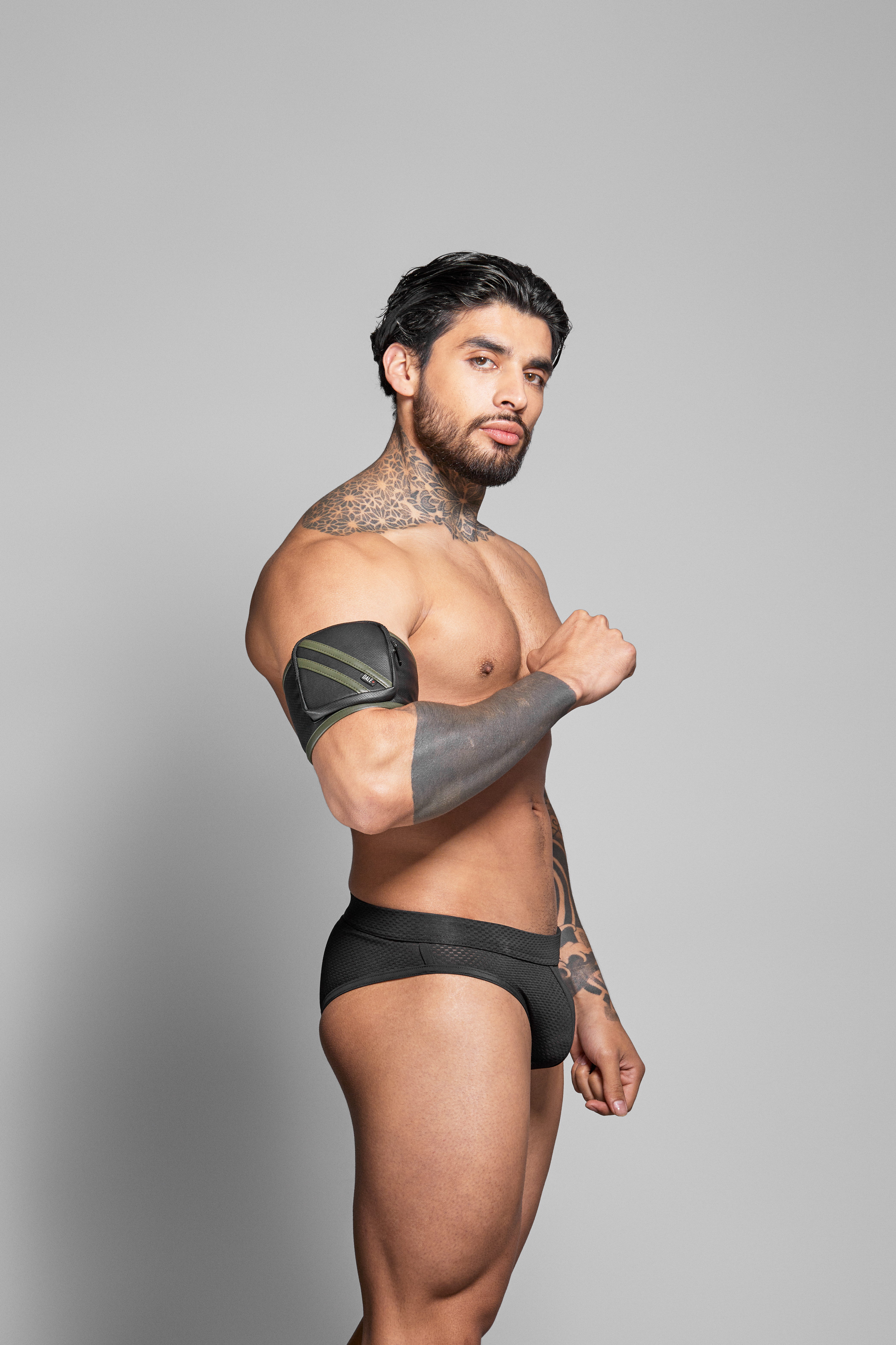 ROK Biker Bicep Bandje - Zwart/Groen