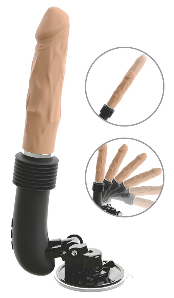 Stuwende Vibrator RC Fucking Machine - Huidskleur