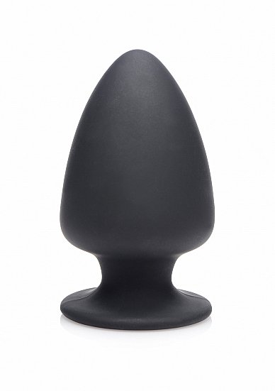 Zwarte Squeezable Buttplug - Small