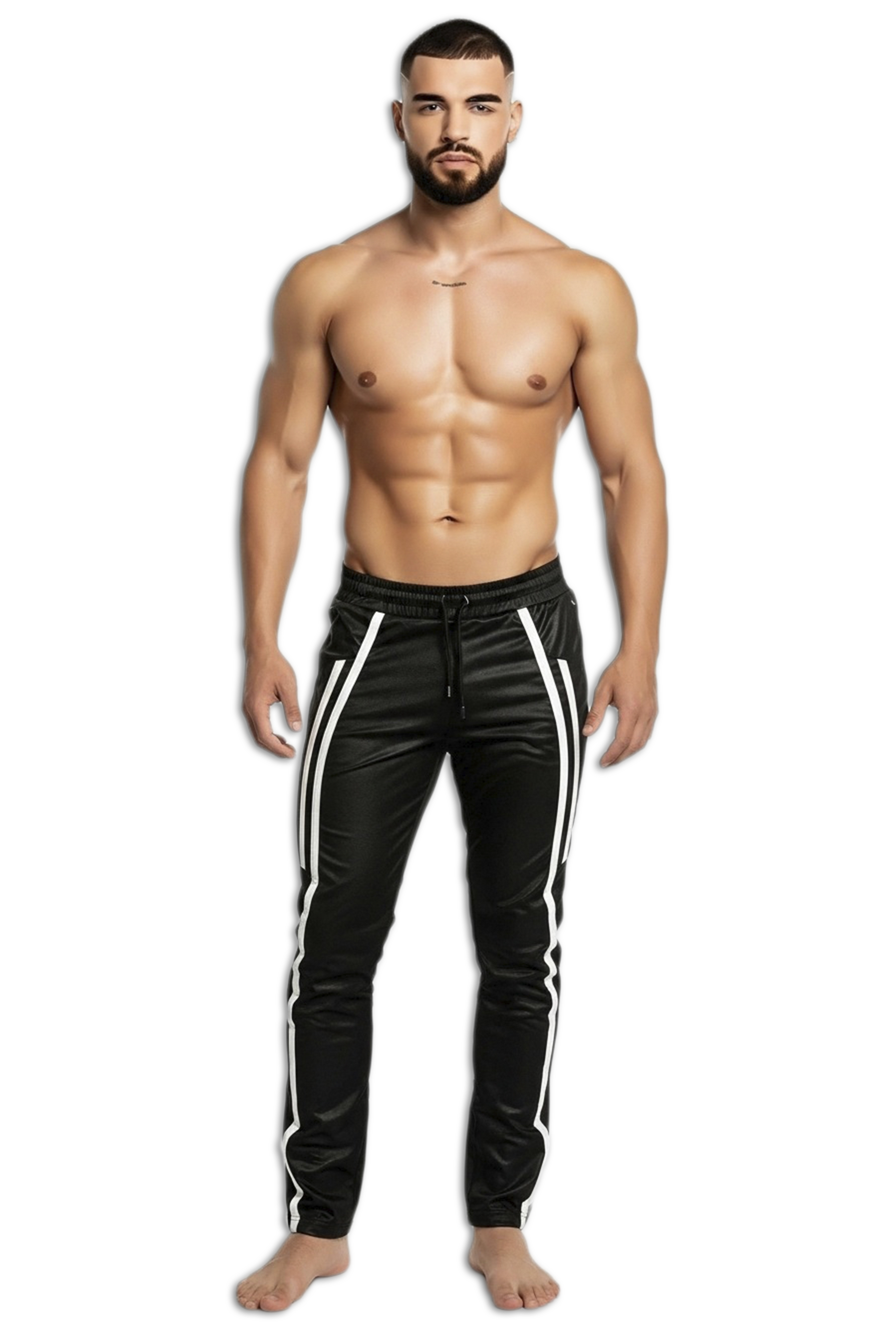 ROK Rebel Two Stripes Broek - Zwart/Wit