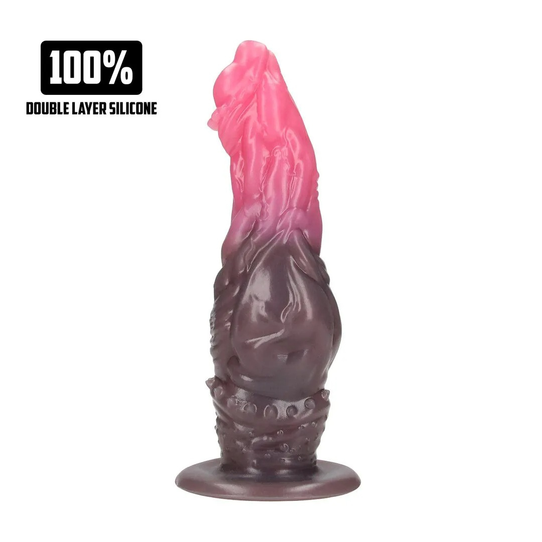 Monster Dildo Hellspawn - Rood/Zwart