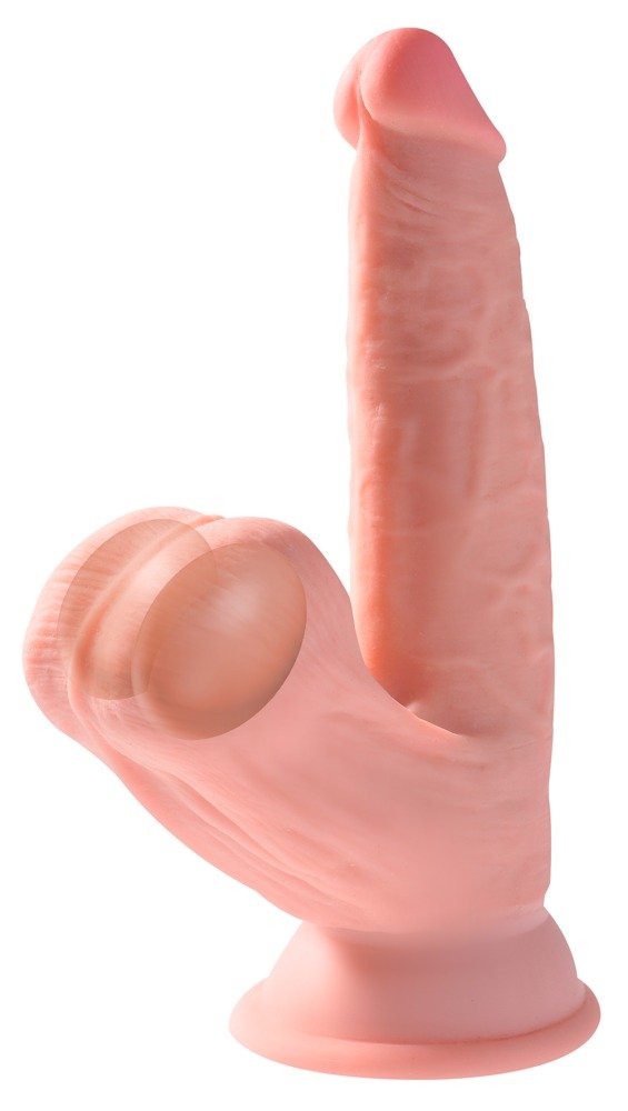Triple Density Dildo met Zwingende Ballen  15.2 cm*