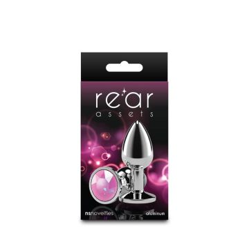 NS Novelties Buttplug met Diamant Rear Assets Small - Roze
