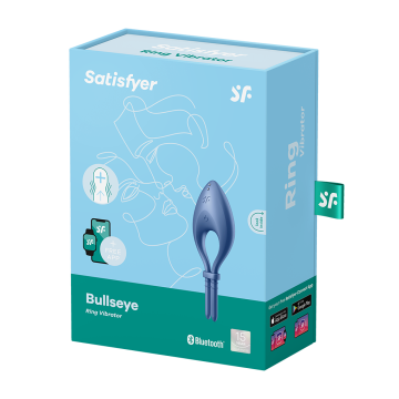 Satisfyer Vibrerende Cockring Bullseye - Blauw