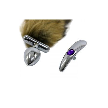 Kiotos Vossenstaart Buttplug Screwed - Bruin