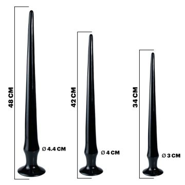 Super Lange Flexibele Buttplug Set