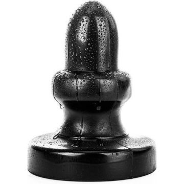 All Black Jeroen Buttplug Zwart - 17 cm