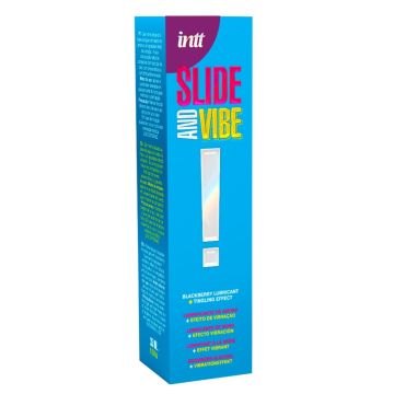 Glijmiddel met Tintelend Effect Slide and Vibe Blackberry