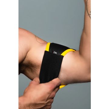 ROK Biker Bicep Bandje - Zwart/Geel
