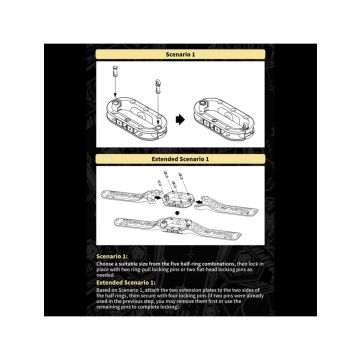 Dungeon Lab E-Stim Ballstretcher Systeem Hyena - Zwart