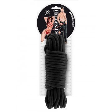 Bondage Touw 10 meter - Zwart Katoen