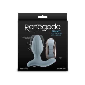 Vibrerende en Roterende Buttplug Summit - Grijs