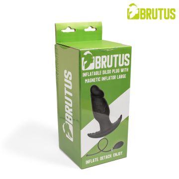 Brutus Opblaasbare Buttplug met Magnetische Opblaaspomp - L