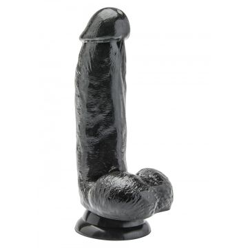 Get Real Dildo Zwart - 15 cm