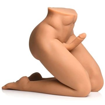 Jock Mannelijke Pop met Stotende Dildo - Lichte Huidskleur