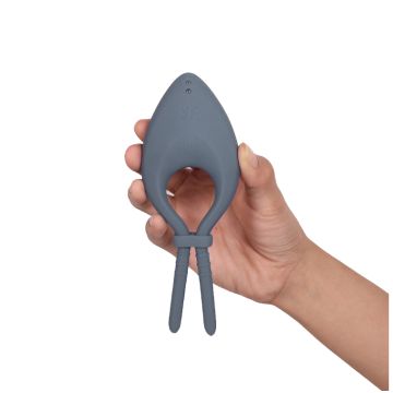 Satisfyer Vibrerende Cockring Bullseye - Grijs