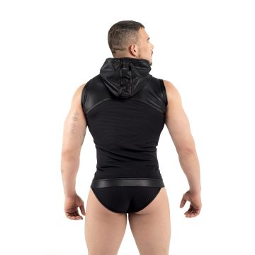 ROK Rebel Hoodie Vest - Zwart
