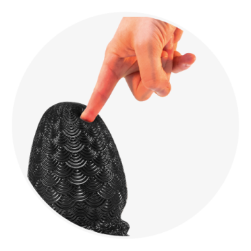 Stretch'r Buttplug Ripple L - Zwart