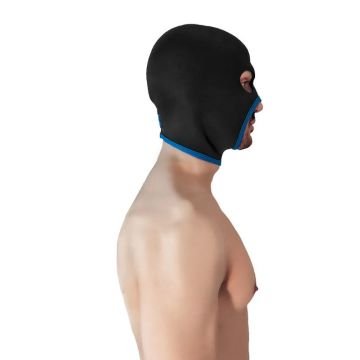 BRUTUS Neopreen Face Fucker Masker - Zwart/Blauw