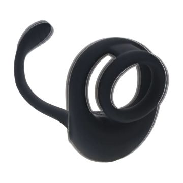 Dual Motor Cockring met Prostaat Stimulator - Zwart