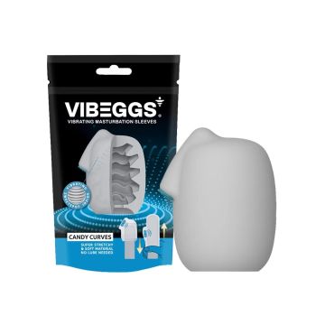 Vibrerende Masturbatie Sleeve Candy Curves - Wit