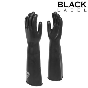 Black Label Dikke Industriële Rubberen Handschoenen Maat 10