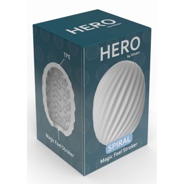 Mini Masturbator ToyJoy Hero Spiral - Wit