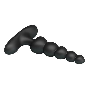 Pretty Love Anal Beads Vibrator Corban - Zwart