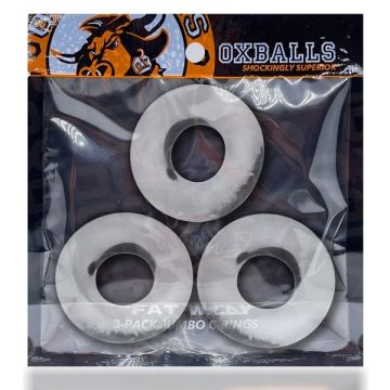 Oxballs Fat Willy 3-pack Cockringen - Transparant