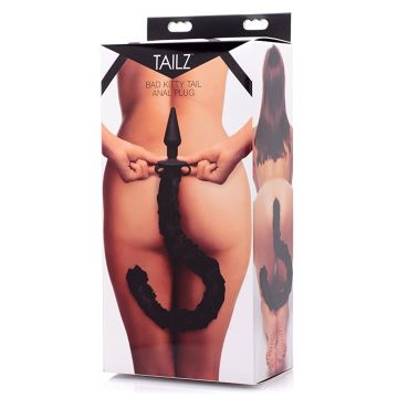 Siliconen Buttplug met Kattenstaart
