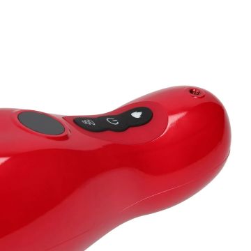 Pumped Vibrerende Masturbator Pomp met Telefoonhouder Virtuo - Rood