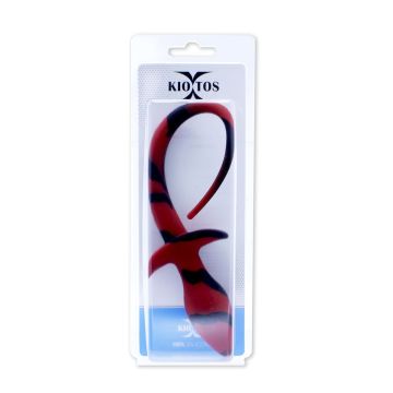 Kiotos Buttplug Hondenstaart - Zwart/Rood
