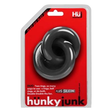 Hünkyjunk Cock & Ball Rings  - Zwart