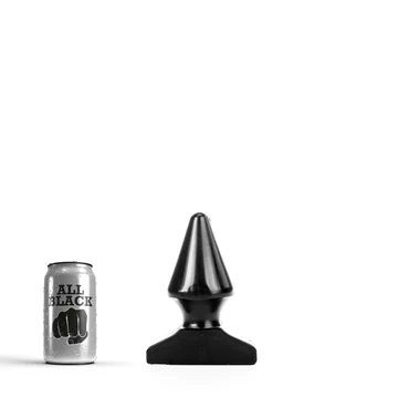All Black AB79 Buttplug Zwart - 17 cm