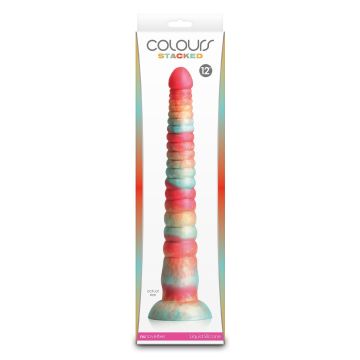 Stacked Dildo 30.6 cm - Rood/Goud