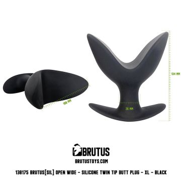 Silicone Twin Tip Buttplug XL - Open Wide