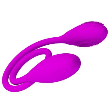 Dubbele Vibrator met stimulerende noppen Snake Vibe