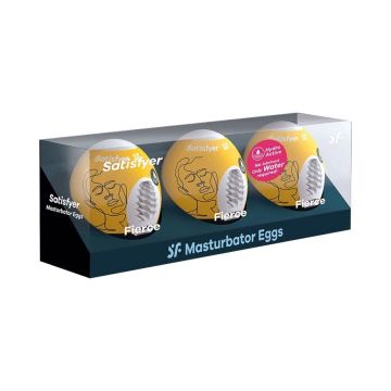 Satisfyer Masturbator Eggs Fierce - 3-stuks