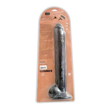 HUNG'R BRUTUS Dildo Black 17.5 inch / 44.5 cm / Ø 7.3 cm