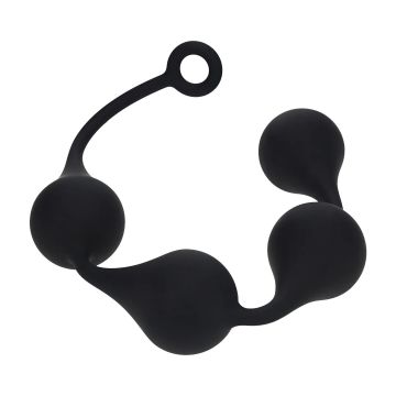 Siliconen Waterdrop Anal Balls Zwart XXL - 60 mm