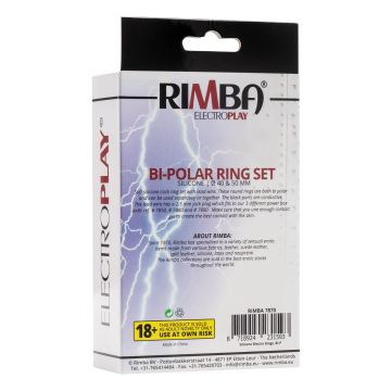 Rimba Electro Sex Siliconen Cock Ringen, Bi-Polair
