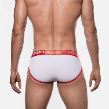 Pump Ribbed Brief - Red