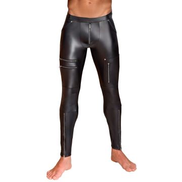 NEK Broek Met Zilverkleurige Rits- en Studdetails