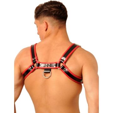 Fist Leather Chest Harness - Red*