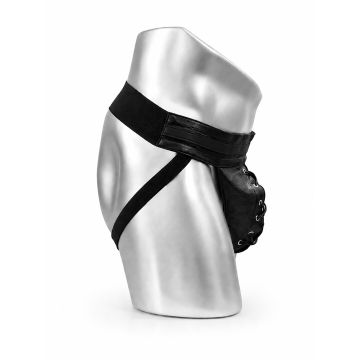 MisterMitch Leren Jockstrap - Zwart