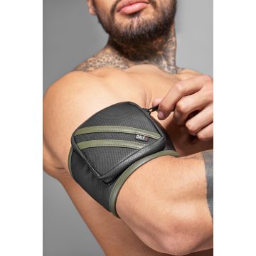 ROK Biker Bicep Bandje - Zwart/Groen