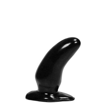All Black 45 Kromme Anaal Dildo - 13 cm