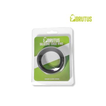 Siliconen Ergo Cockring Zwart - Brutus