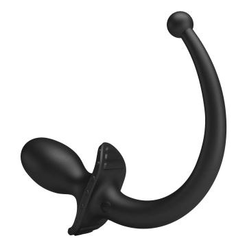 Mr. Play Buttplug met Afstandsbediening en Staart Zwart - Super Power